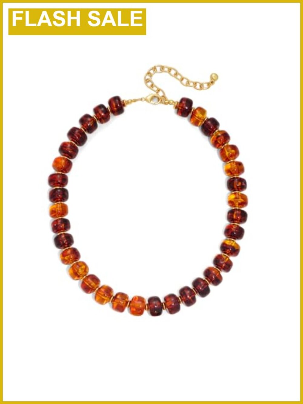Chunky Resin Beaded Choker Necklace Lobster Clasp Adjustable Statement